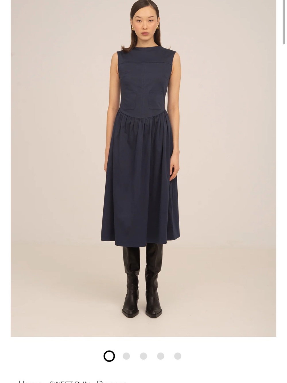 Navy Midi Dress